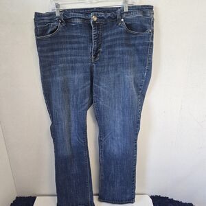 Seven7 Women's Boot Cut Jeans - Dark Blue